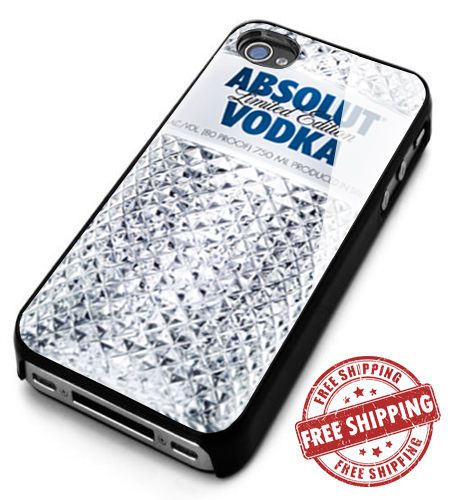 Absolut glimmer vodka logo iphone 4/4s/5/5s/5c/6/6+ black hard case for sale