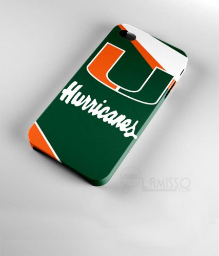 Miami hurricanes football iphone 4 4s 5 5s 6 6plus &amp; samsung galaxy s4 s5 case for sale