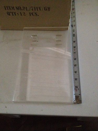Gridwall sign holder lexan grid accessories lot 48 7&#034;x11&#034; store fixtures display for sale