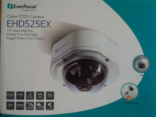Everfocus ehd525ex/3 1/3&#034; super hi res. exview true day/night rugged dome camera for sale