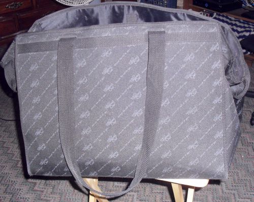Large Black Pampered Chef Canvas Carrying Case to pack Cooking Tools for shows