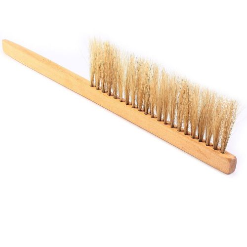 Practical natural pig mane beekeeping bee hive brushes tool wooden handle  new for sale