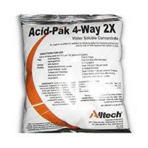 Acid Pak 4 way 2X  Water Soluble Concentrate Acidifier Livestock Poultry Pig 8oz