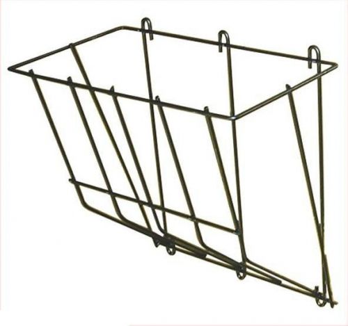 1/4&#034; rod black powder coated steel wall mount hay rack goats sheep small horses for sale