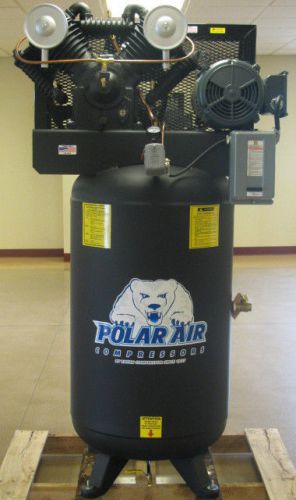 New Polar Air Compressor 10 HP V4 80 Gallon Air Compressor - Industrial Model