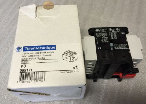Telemecanique 3 Pole Isol Load Breaker Switch V3055171, V3 055171, #1560A