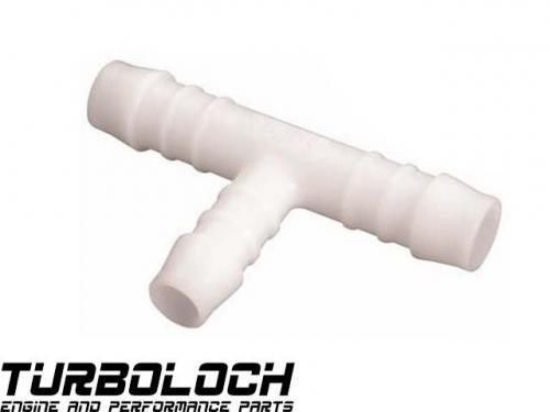Hose Connector 10-6-10mm T-Piece Plastic Polyamide White
