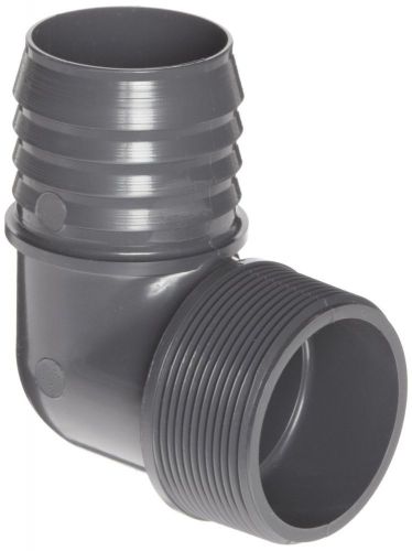 Spears 1413 Series PVC Tube Fitting, 90 Degree Elbow, Schedule 40, Gray, 1&#034;