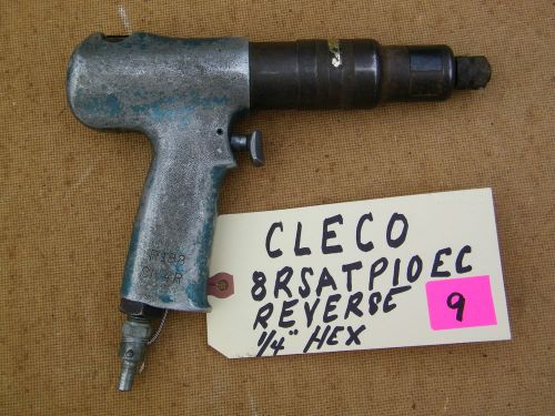 Cleco pistol pneumatic nutrunner -8rsatpioce  reverse -used 1/4&#034; hex. for sale