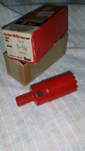 Morse The Real McCoy Hole Saw 1 1/8 NOS