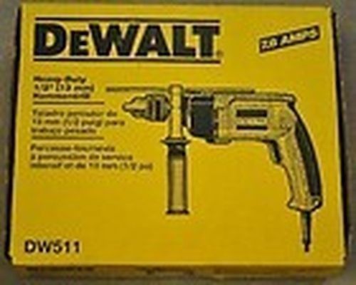 New dewalt dw511 1/2&#034; electric vsr 6.7 amp hammer drill new in box sale price for sale
