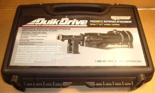 Quik drive pro200g2 auto feed attachment for 1&#034; to 2&#034; screws - new - qdpro200g2 for sale