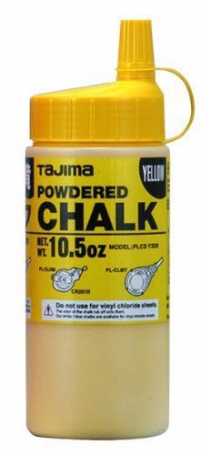 Tajima plc2-y300 yellow ultra fine snap line chalk, with easy fill nozzle 10.5oz for sale