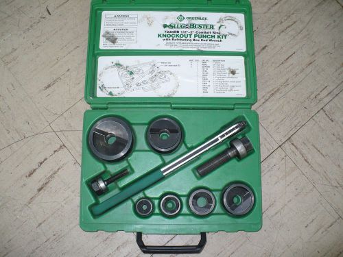 GREENLEE 7238SB 1/2&#034;-2&#034; SLUG BUSTER RATCHET KO SET