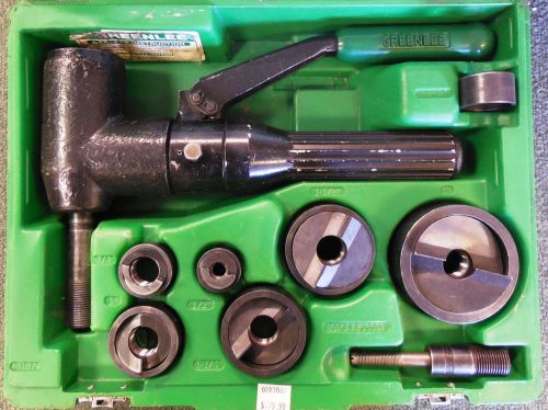 Greenlee 7906sb quickdraw 90 right angle punch driver, 1/2&#034; thru 2&#034; dies, nice! for sale