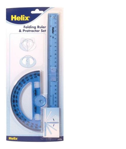NEW Helix Folding Ruler and Protractor Set (17910)