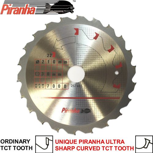Piranha curved tooth circular saw blade 150 x 16 18t for sale