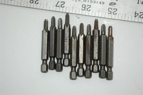 10 Apex #2 Power Hex Drive Bits 2&#039;&#039; SD-5413  Aviation Tool Exc Cond