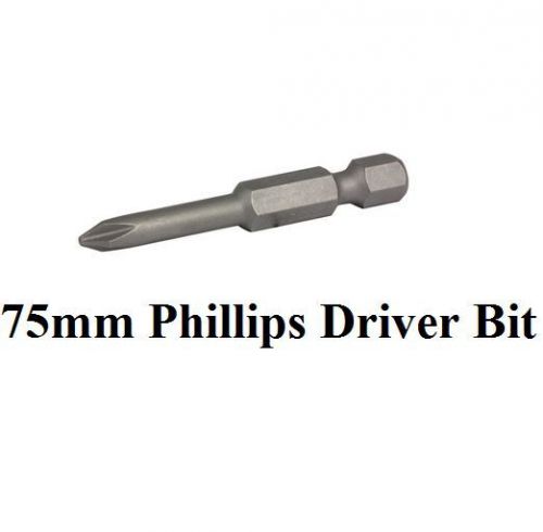 Phillips drive insert #3 - no.3 x 75mm screw driver bit magnetic ph3 20pc for sale