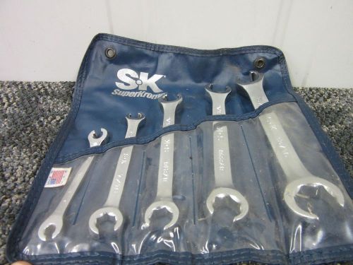 S-K S&amp;K SUPERKROME 5 PIECE WRENCH BOX END SET 1/4&#034; 3/16&#034; STANDARD SAE NEW