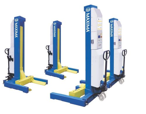 MAXIMA 66,000Lbs HEAVY DUTY MOBILE COLUMN LIFT SYSTEM / BATTERY OPERATED