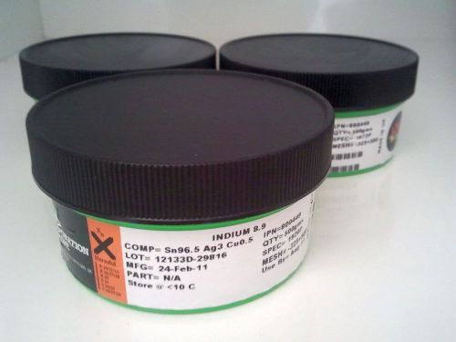 3 INDIUM 8.9 Solder Paste Tin Sn96.5 Ag3 Cu0.5 Lead Free Ointment 500g JAR 1LB