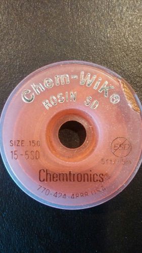 Chem-Wik Rosin SD 5 ft. 15-5SD Size 150&#034; Braid For Solder Removal from Circuits