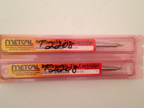 2 x Metcal STTC 125 , 30deg Chisel Soldering Tip for MX500 Iron, 1.00mm