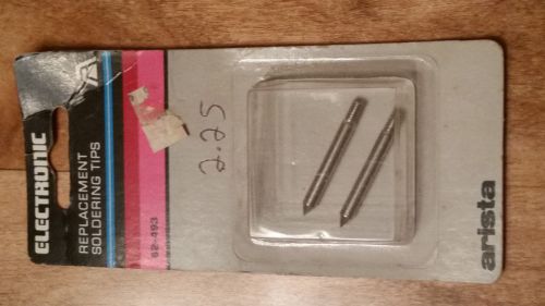 Arista 62-493 Soldering Tips (One Pair) - New Old Stock