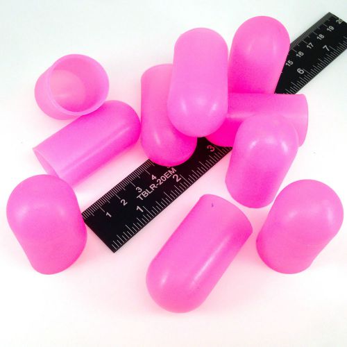 10Pc 1.00&#034; ID High Temp Silicone Rubber Protective End Caps Powder Coating Paint