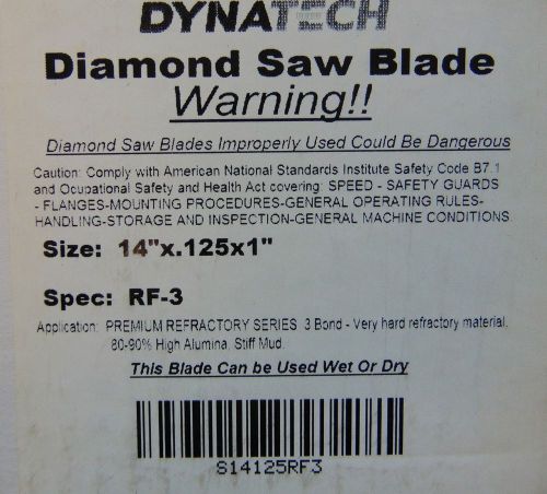 Dynatech Diamond saw blade