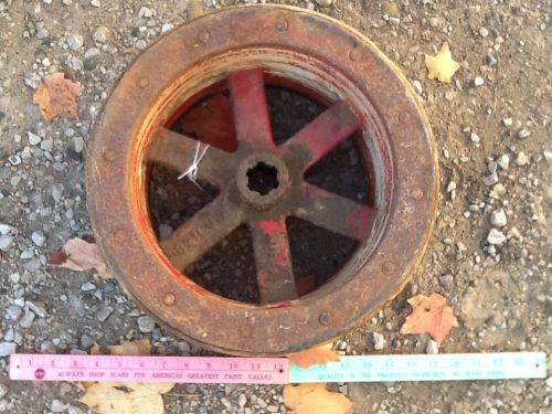 (Lot587)Antique tractor flatbelt pulley-hit miss