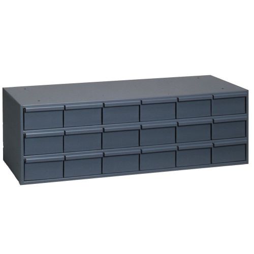 18 drawer durham 005-95 industrial steel storage cabinet organizer, 33 3/4&#034; w for sale