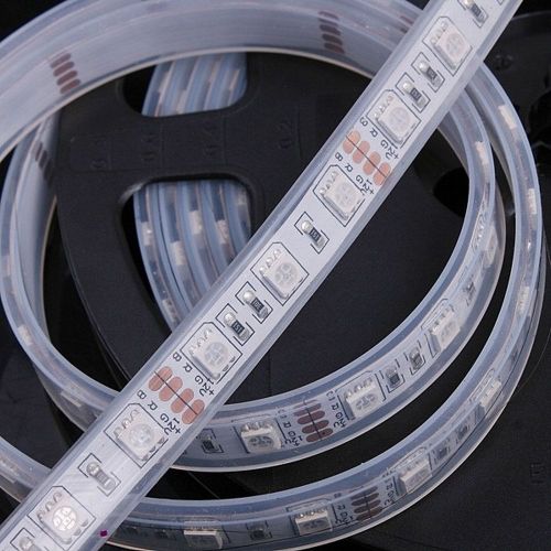Rgb color flexible led light strip(60 smd 5050 leds per meter waterproof ip66) for sale