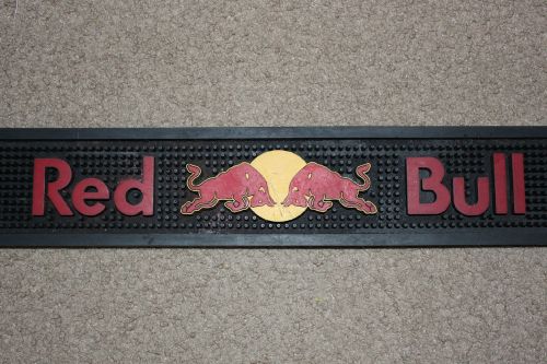 Used Red Bull Energy Drink Rubber Mat