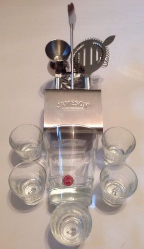 Jameson Irish Whiskey Bar Accessories Shot Glasses, Rocks Glass, And Mix Set