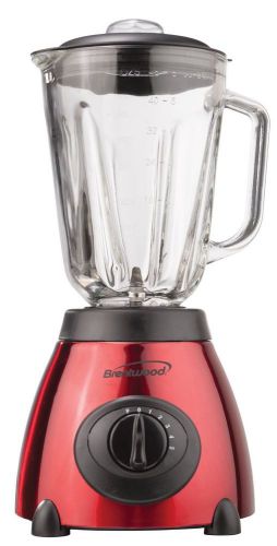 NEW Brentwood Appliances Classic Stainless Steel Blender, Red