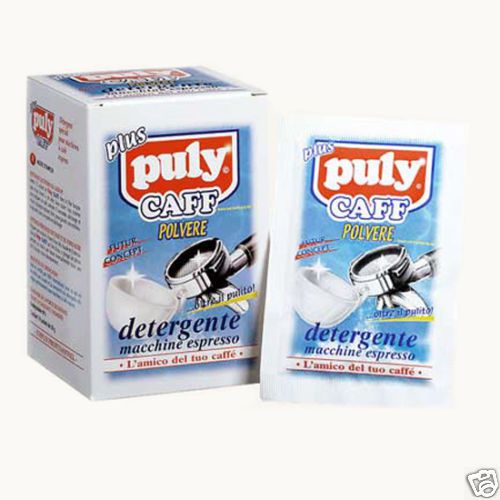 Puly caff plus espresso machine cleaning powder - box of 10 for sale