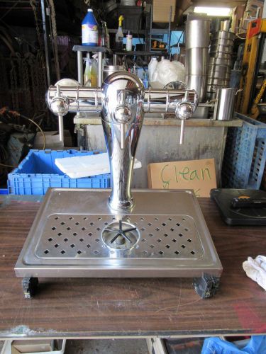 3 tap stainless steel/chrome huge glycol cooled draft beer  tower (8320-125) for sale