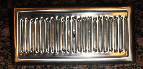 6&#034; x 12&#034; Stainless  Beer Drip Tray w/Flange and Drain  Kegerator  Draft Beer