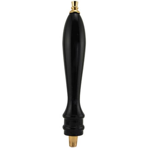 Pub Style Home Bar Draft Beer Tap Handle - Black - Plain Wooden Faucet Lever