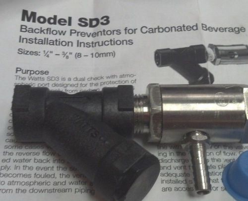 Backflow preventer, check valve, with filter/strainer, 3/8mf x 3/8nptfm for sale