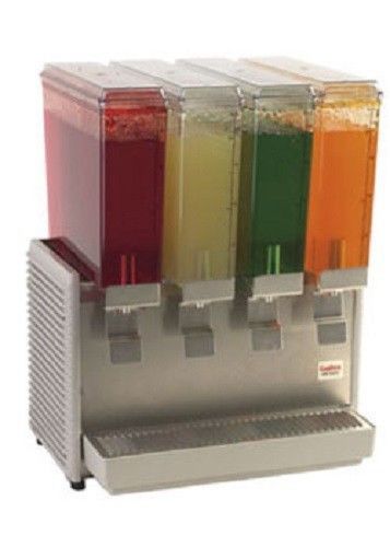 Crathco mini quad 2.5 gallon bowl refrigerated ss beverage dispenser e49-3 nsf for sale