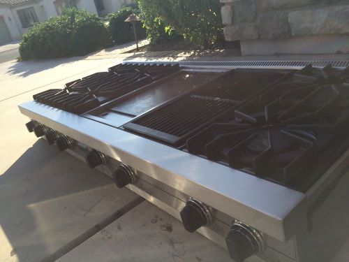 Viking 60 inch pro-series gas rangetop with grill and griddle!  no reserve! for sale