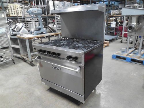 Hobart nat. gas 6 burner range/oven-model# mgr-36 - completly refurbished for sale