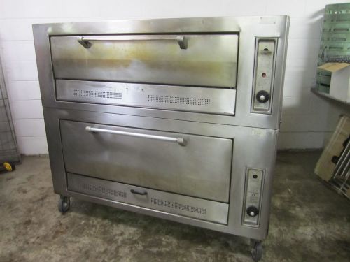 Vulcan double bakers oven natural gas 7018a1m &amp; 7019a1b baking roasting tested for sale