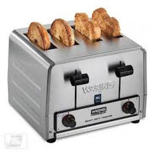 Waring Com. WCT815B Heavy Duty Bread/Bagel Combination 4 Slot Toaster 208v