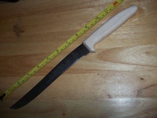 DEXTER RUSSELL S158SC-PCP 8&#034; UTILITY SLICER KNIFE WHITE HANDLE