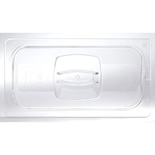 NEW Rubbermaid Commercial FG121P23 Cold Food Pan Cover with Peg HoleCLR 1/3 Size