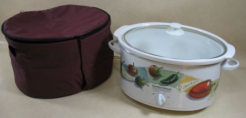 Very Nice Large Crock Pot with Cover Warmer FAIR Condition